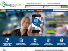 Tablet Screenshot of fasoconnect.com